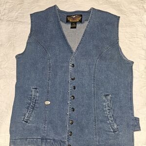 Harley-Davidson Blue Denim Vest